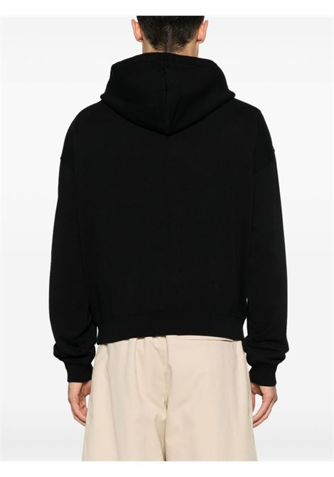 Felpa Le Hoodie Gros Grain con cappuccio in nero di Jacquemus - unisex JACQUEMUS | 246JS2572036990