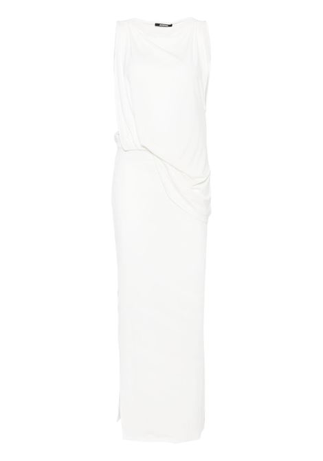 Abito la robe peplo longue in bianco Jacquemus - donna