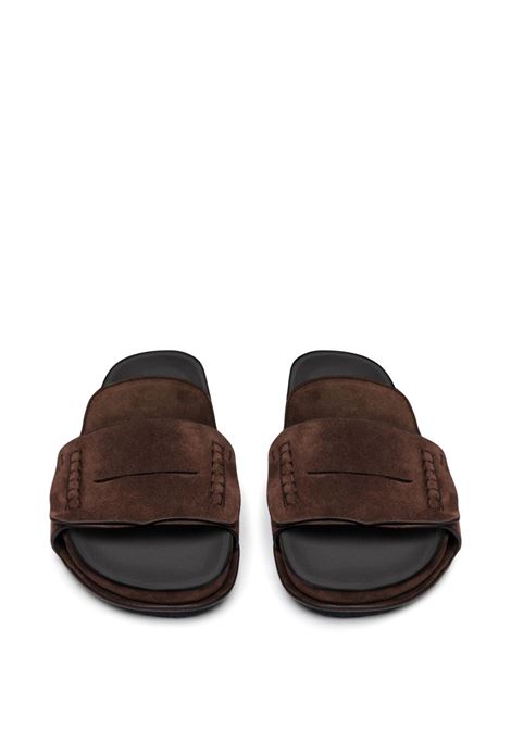 Sandali les sandales mocassin in marrone Jacquemus - uomo JACQUEMUS | 255FO1724354880