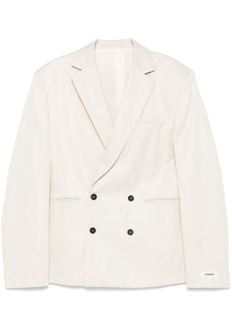 Giacca doppiopetto la veste fernando in beige Jacquemus - uomo