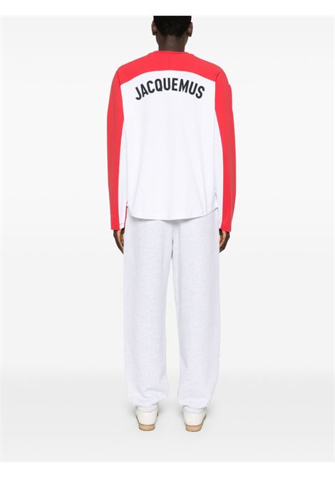 White and red long-sleeved le tshirt baseball t-shirt Jacquemus - men JACQUEMUS | 255JS2992003040