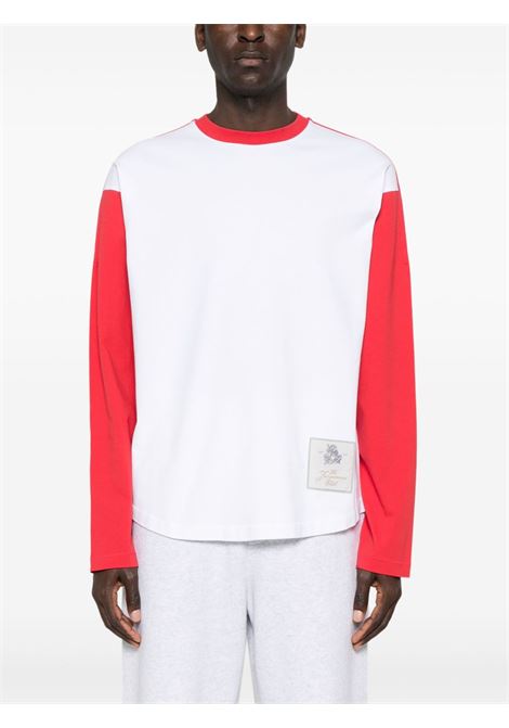 White and red long-sleeved le tshirt baseball t-shirt Jacquemus - men JACQUEMUS | 255JS2992003040