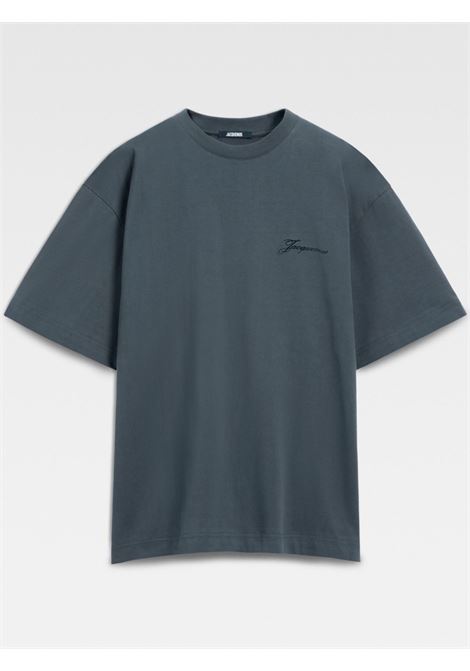 T-shirt Le Halteres in nero Jacquemus - uomo