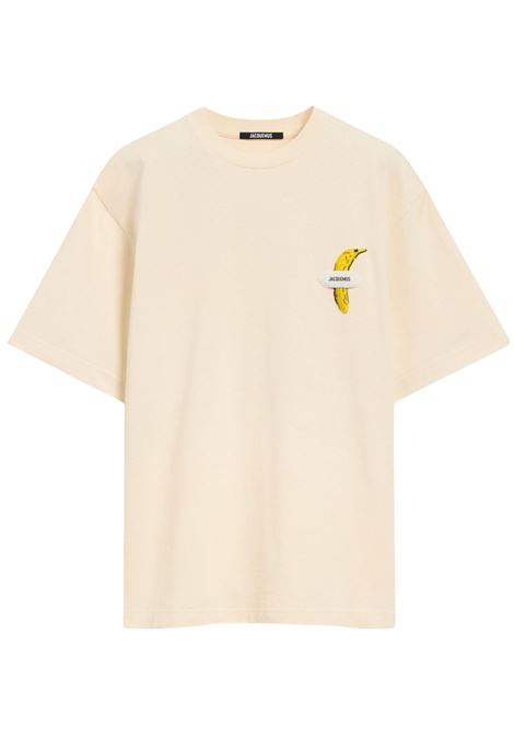 T-shirt Le Banane in bianco Jacquemus - uomo