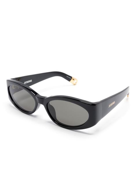 Black Les Lunettes Ovalo sunglasses Jacquemus - unisex JACQUEMUS | JAC4C1SUN