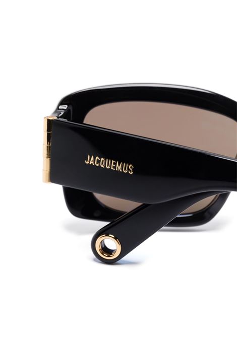 Black rectangular-frame sunglasses Jacquemus - unisex JACQUEMUS | JAC60C1SUN