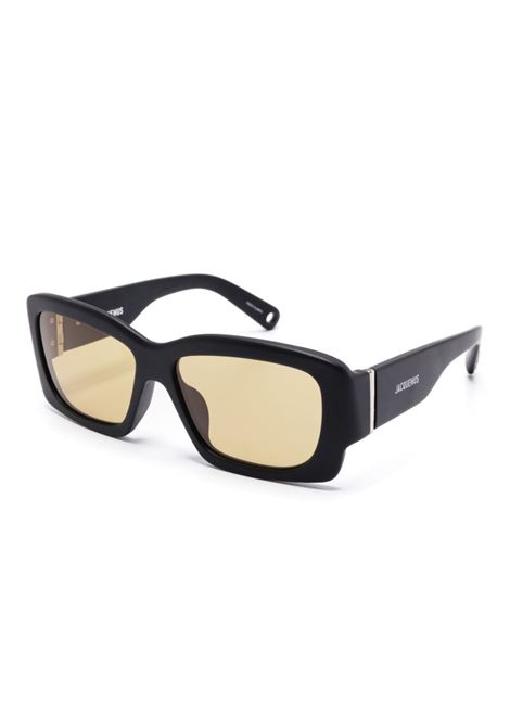 Black rectangular-frame sunglasses Jacquemus - unisex JACQUEMUS | JAC60C5SUN