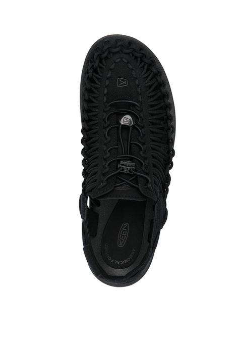 Sandali Uneek con coulisse in nero Keen - uomo KEEN | 1014097BLK