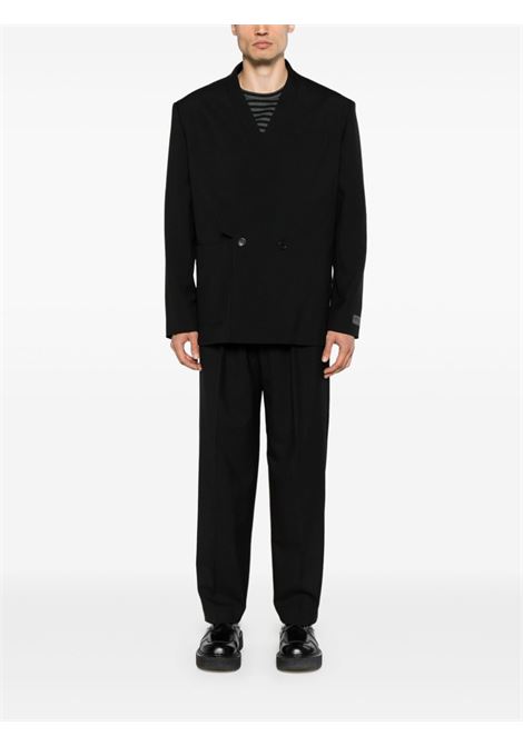 Black double-breasted blazer Kenzo - men KENZO | FE65VE1309GE99