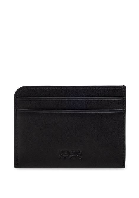 Black Varsity leather cardholder Kenzo - men KENZO | FF55PM600L4699