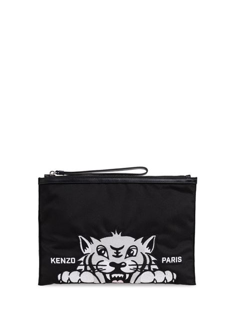 Black Varsity clutch bag Kenzo - men KENZO | FF55PM612F2699