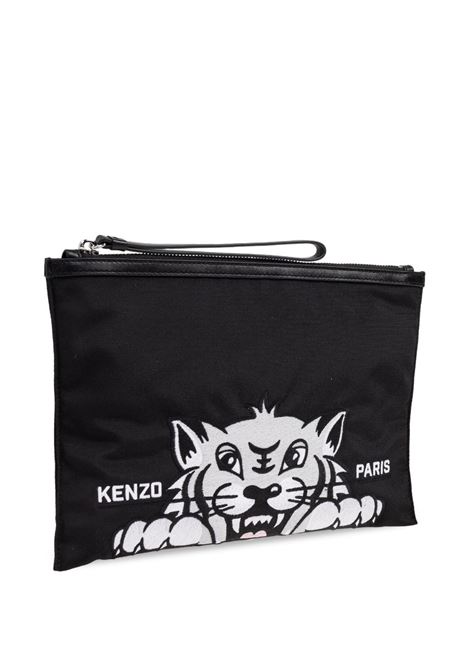 Clutch Varsity in nero Kenzo - uomo KENZO | FF55PM612F2699