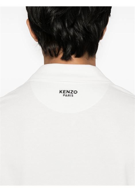 White logo-embroidered polo shirt Kenzo - uomo KENZO | FF55PO5424PU02