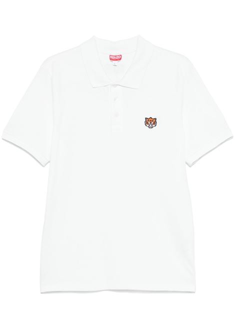 White Tiger embroidered polo shirt Kenzo - men