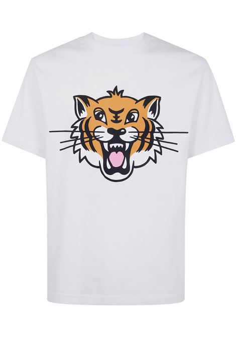 White Tiger-print T-shirt Kenzo - men