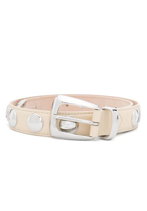 Ivory stud-embellished Benny belt Khaite - women KHAITE | 10014798445