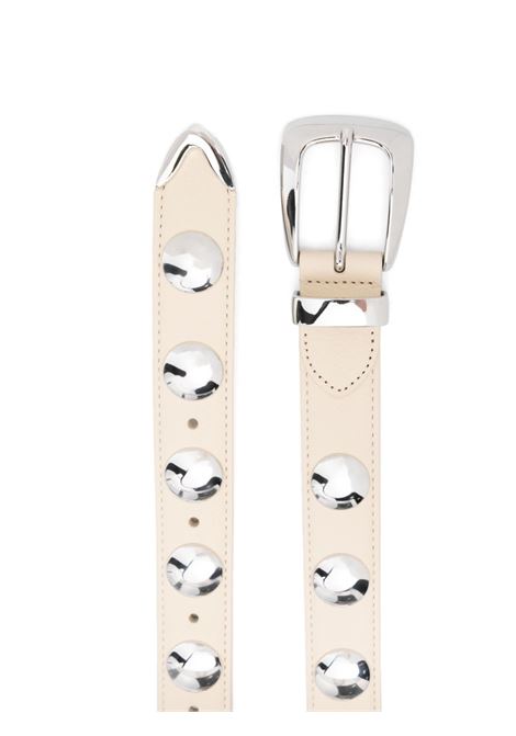 Ivory stud-embellished Benny belt Khaite - women KHAITE | 10014798445