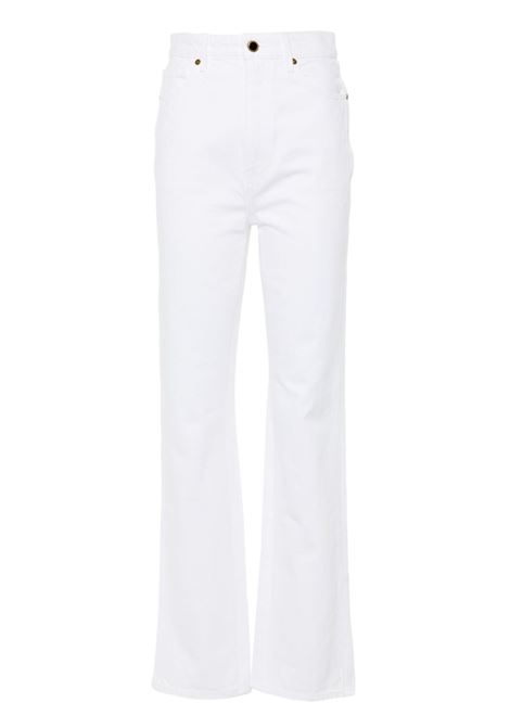 Jeans dritti Danielle in bianco Khaite - donna KHAITE | Jeans | 1032913100