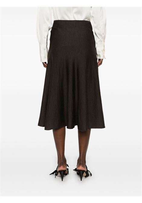 Brown Mayu midi skirt Khaite - women KHAITE | 9656511393