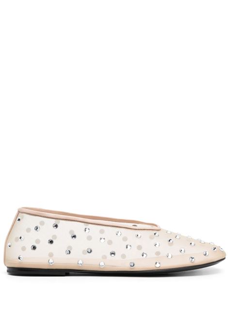 BallerineThe Marcy in rete con cristalli in beige KHAITE - donna