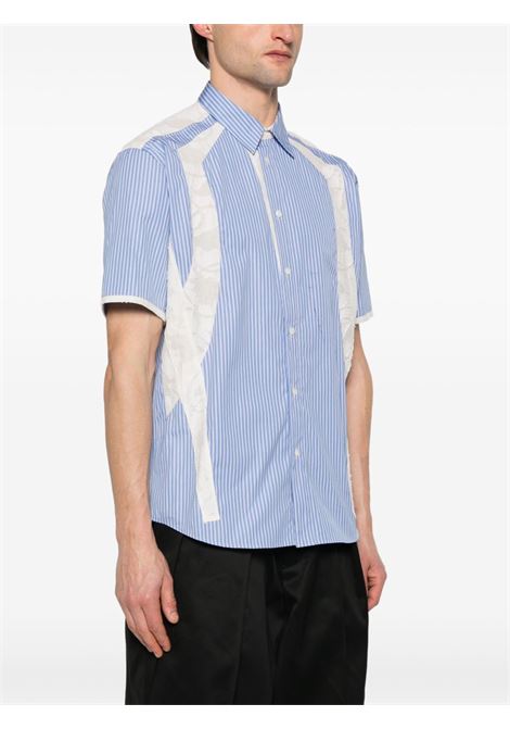 Blue and white striped shirt Khoki - men KHOKI | 25SSB03BL