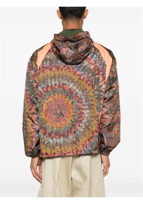 Multicolor graphic-print hoodie Khoki - men KHOKI | 25SSJK06PRPL