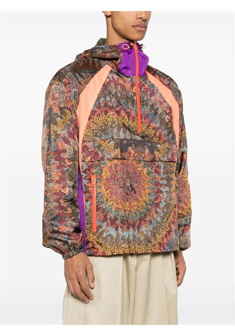 Multicolor graphic-print hoodie Khoki - men KHOKI | 25SSJK06PRPL