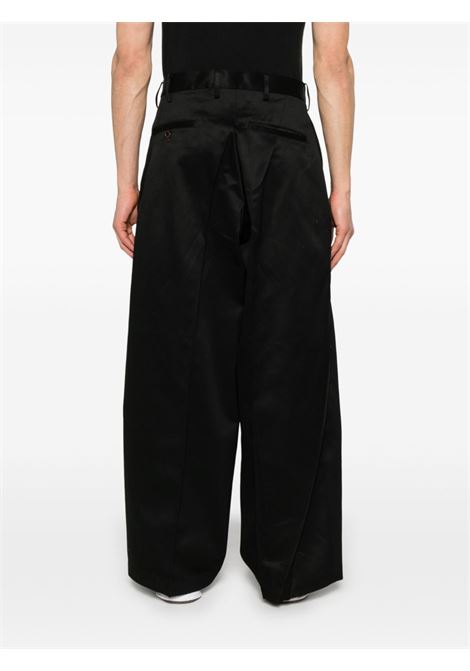 Pantaloni plissé in nero Khoki - uomo KHOKI | 25SSP04BLK