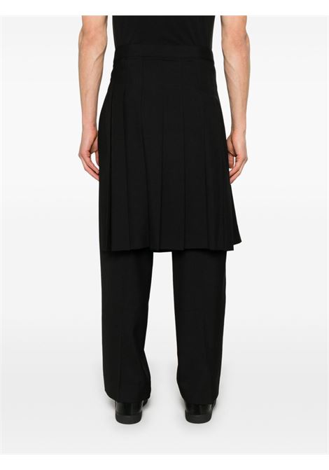 Black double-layered trousers Khoki - men KHOKI | 25SSP12BLK