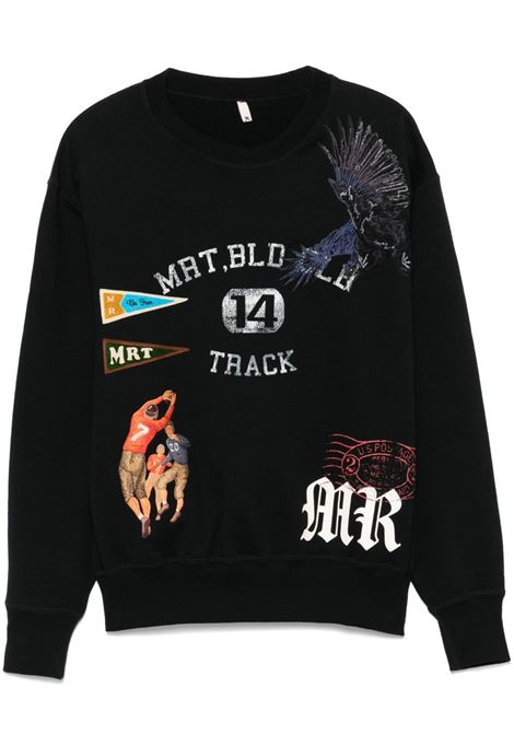 Black slogan sweatshirt Khoki - men KHOKI | 25SST01BLK