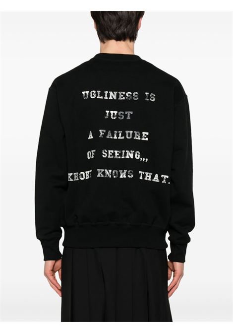 Black slogan sweatshirt Khoki - men KHOKI | 25SST01BLK