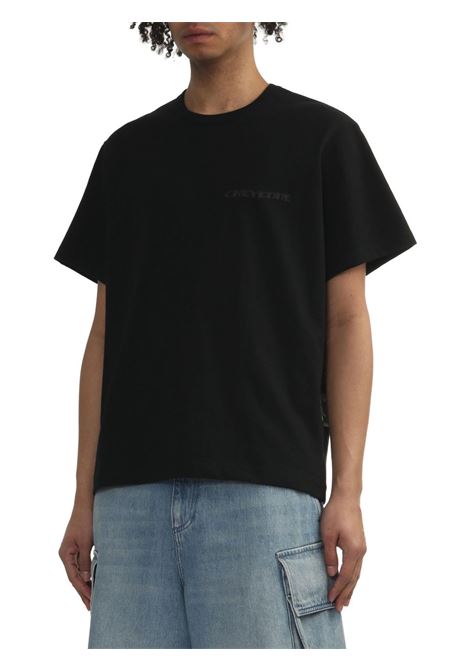 T-shirt girocollo in nero Khoki - uomo KHOKI | 25SST07BLK