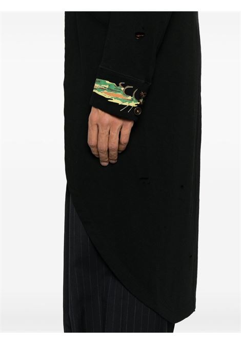 Cappotto con stampa grafica in nero Khoki - uomo KHOKI | 25SST09BLK