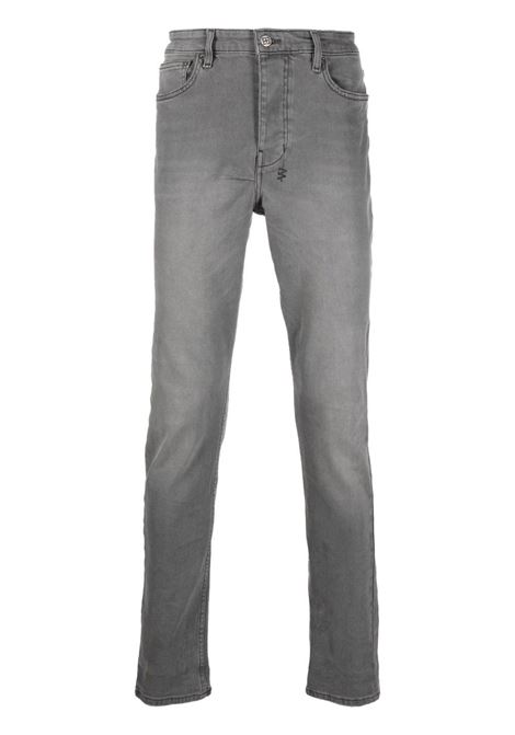 Grey logo-print denim jeans Ksubi - men