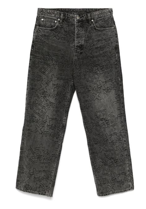 Black maxx stencil stich jeans ksubi - men