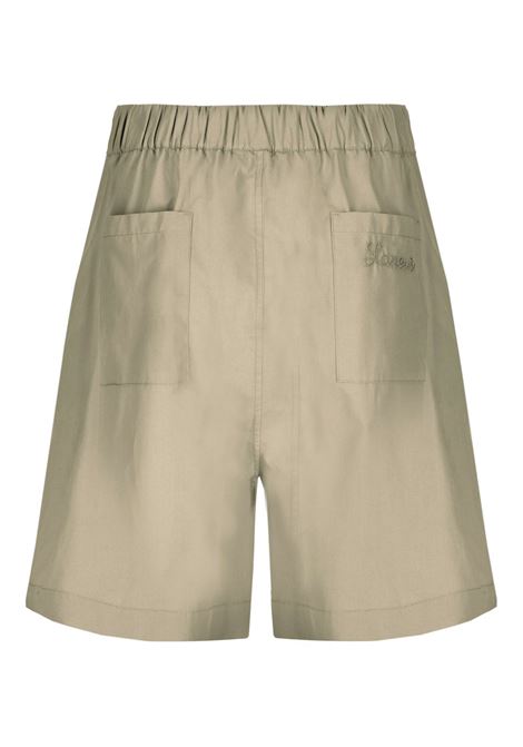 Taupe brown Wide-leg bermuda shorts Laneus - unisex LANEUS | S5LAUABE005082