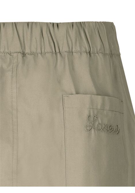 Taupe brown Wide-leg bermuda shorts Laneus - unisex LANEUS | S5LAUABE005082