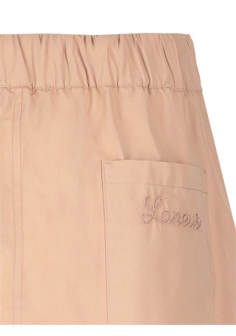 Almond beige Wide-leg bermuda shorts Laneus - unisex LANEUS | S5LAUABE005178