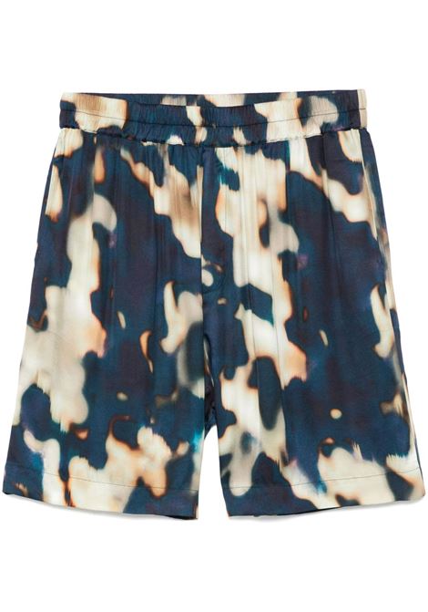 Multicolor graphic-print bermuda shorts Laneus - unisex