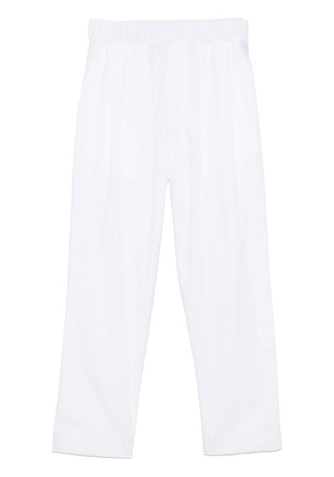 Pantaloni con vita elasticizzata in bianco Laneus - uomo