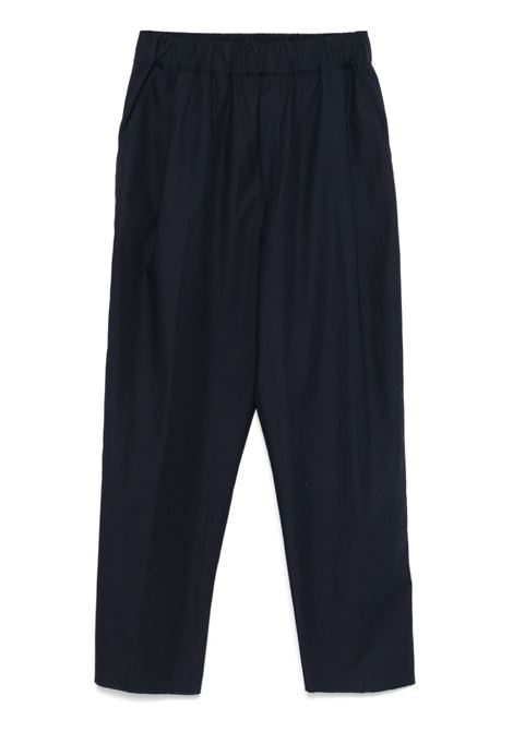 Pantaloni in popeline in blu Laneus - uomo