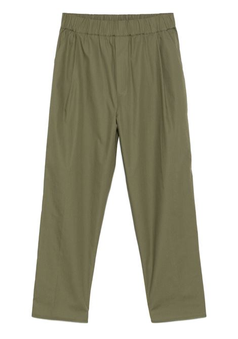 Green elastic-waist trousers Laneus - men