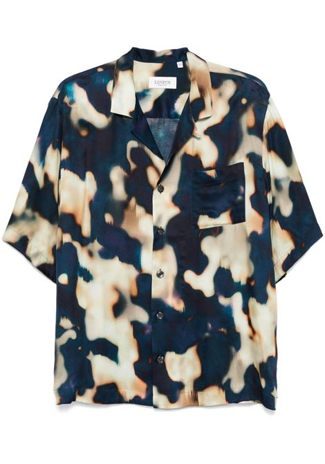 Blue graphic-print shirt Laneus - unisex