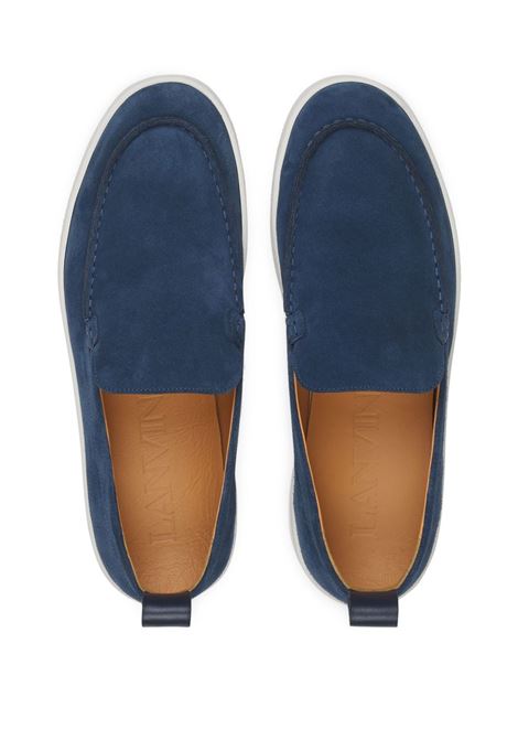 Blue suede loafers Lanvin - men LANVIN | FMCSDL07SUED29