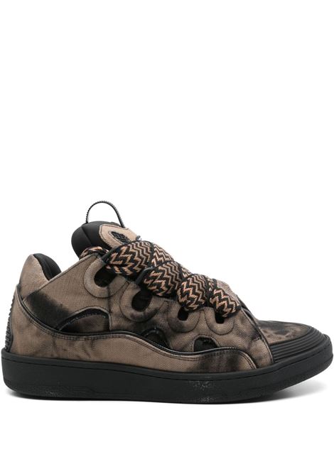 Sneakers curb in beige e nero Lanvin - unisex LANVIN | FUSKDK12TIND1005