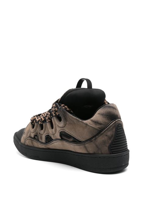 Sneakers curb in beige e nero Lanvin - unisex LANVIN | FUSKDK12TIND1005