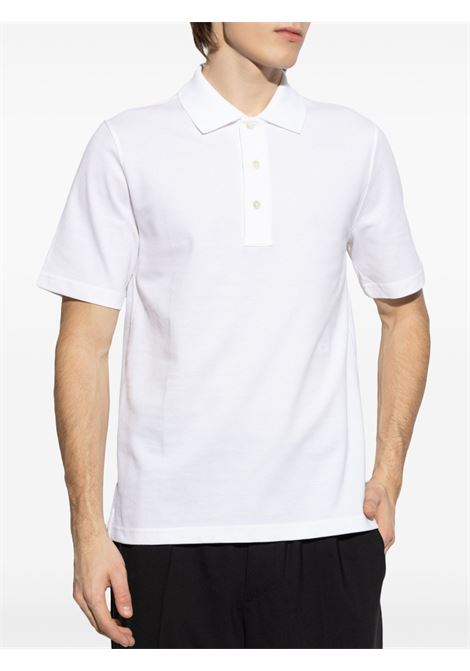 White logo-detail polo shirt Lanvin - men LANVIN | RMPL0111J01101