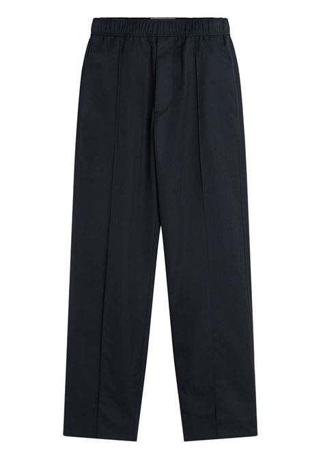 Blue navy cropped trousers Lanvin - men