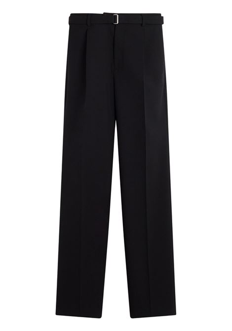 Pantaloni con cintura in nero Lanvin - uomo