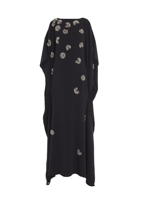 Abito stile caftano aria con ricamo in nero Lanvin - donna